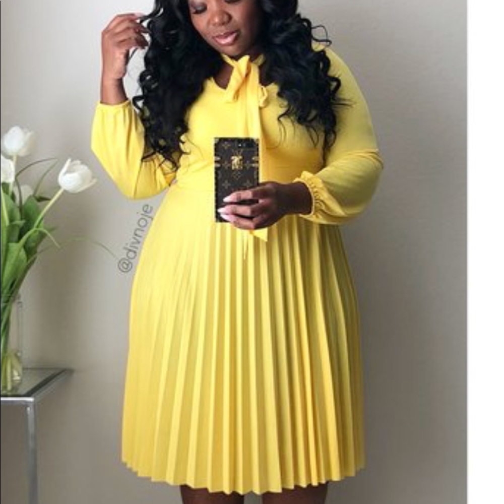 Yellow Midi Dress (NWOT)